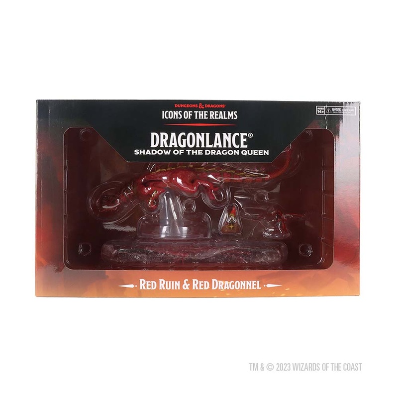 WizKids 96227 D&D Icons of the Realms: Dragonlance Red Ruin & Red Dragonnel (