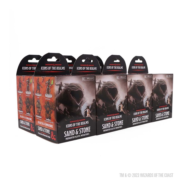 WizKids 96234 D&D Icons of the Realms Miniatures: Sand & Stone Booster Brick