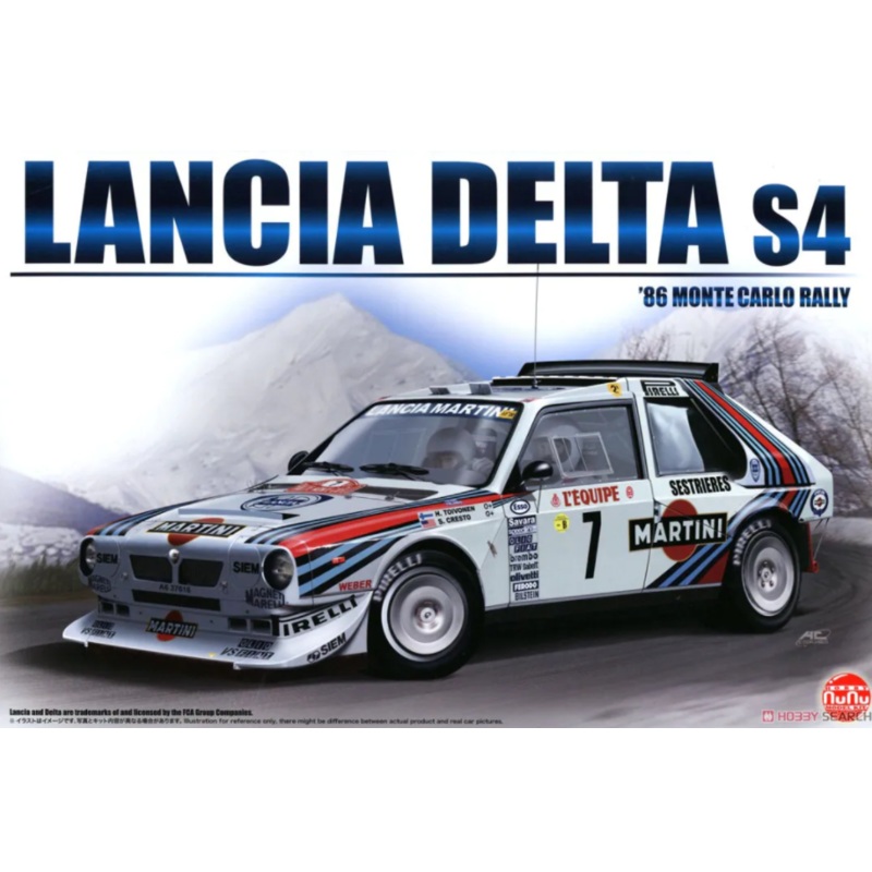 NuNu 24030 1/24 Lancia Delta S4 Martini Montecarlo rally 1986