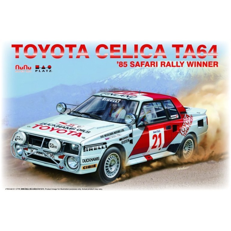 NuNu 24038 1/24 Toyota Celica TA64 ’85 Safari Rally Winner