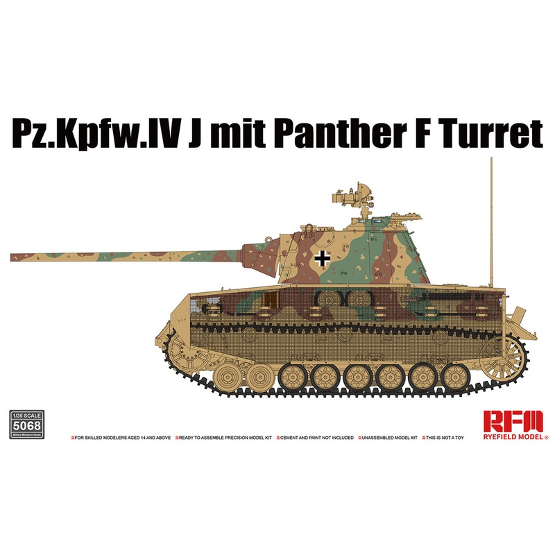 Ryefield 5068 Pz.Kpfw.IV J w/ Panther F Turret