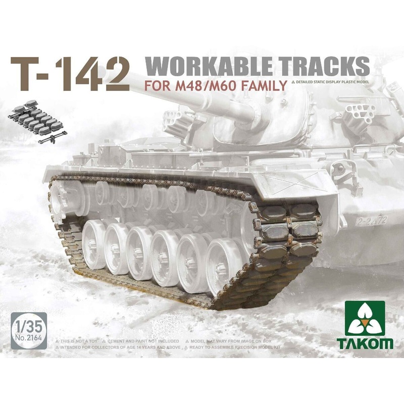 Takom 2164 1/35 T-142 Workable Tracks For M48/M60 Family