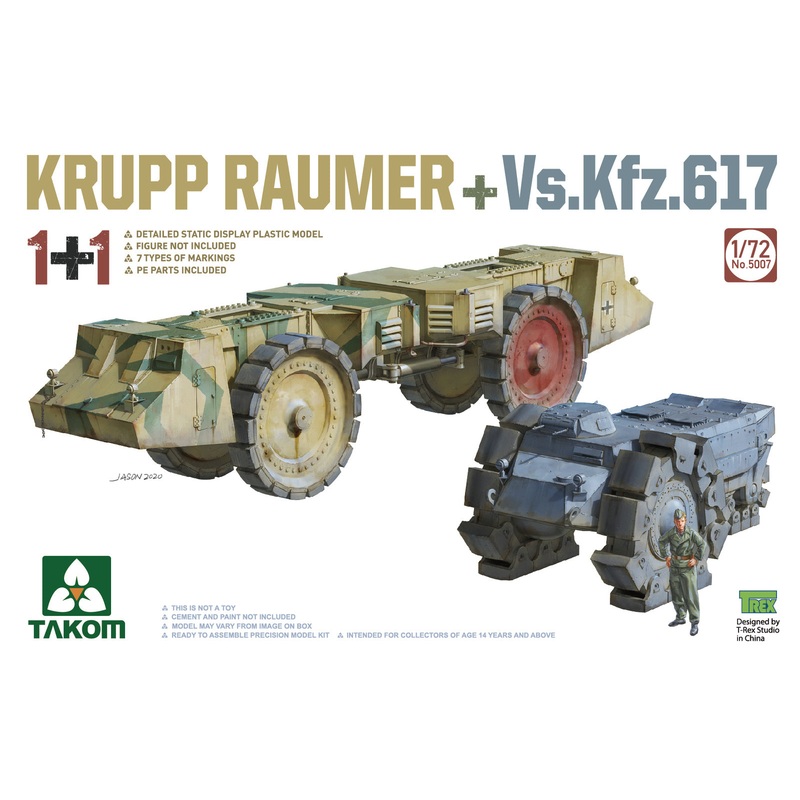 Takom 5007 1/72 Krupp Raumer+Vs.Kfz.617 (1+1)