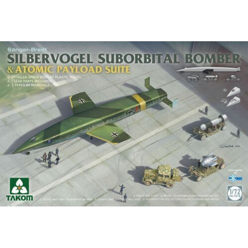Takom 5018 1/72 Silbervogel Suborbital Bomber & Atomic Payload Suite
