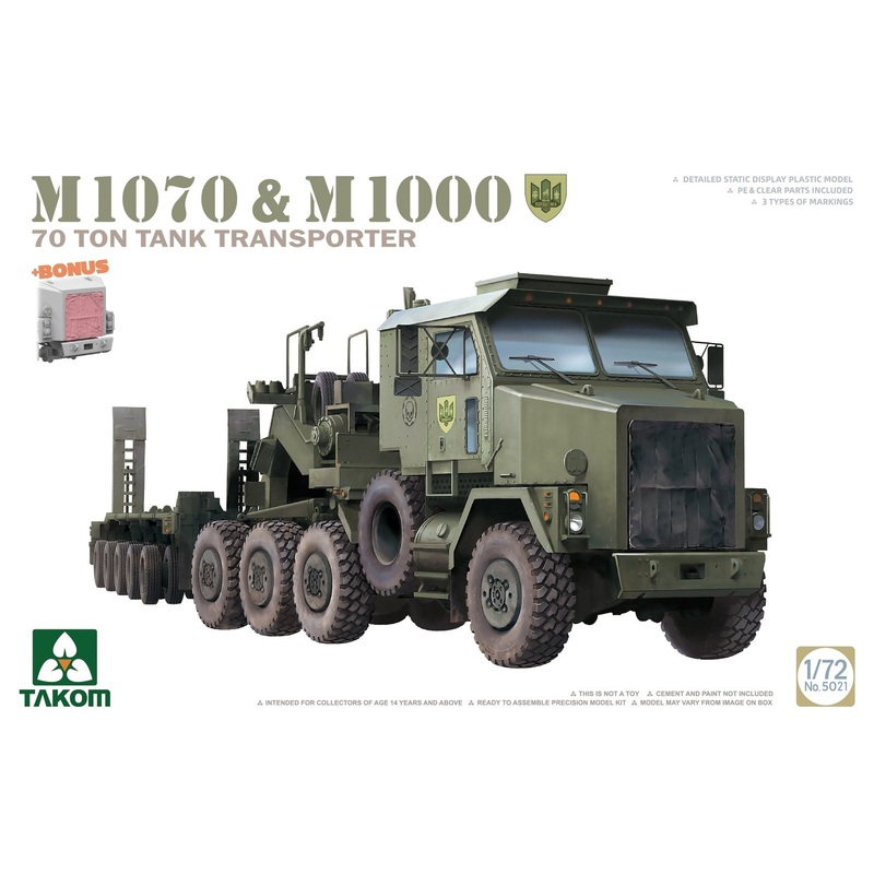 Takom 5021 1/72 M1070 & M1000 70 Ton Tank Transporter
