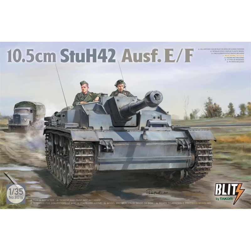Takom 8016 1/35 10.5cm StuH42 Ausf.E/F