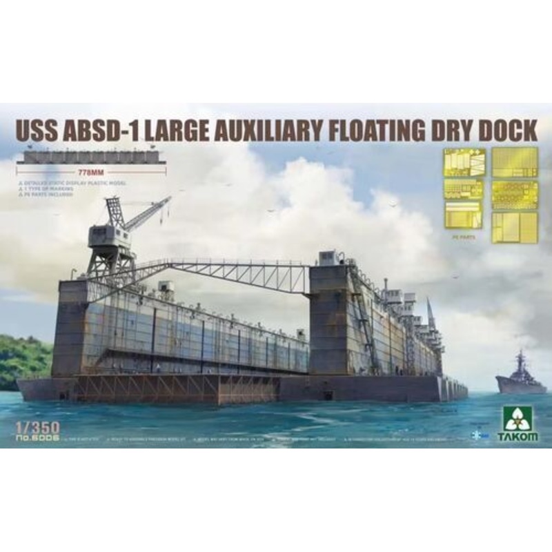 Takom SP7051 1/700 USS ABSD-1 Large Auxiliary Floating Dry Dock (Snowman)