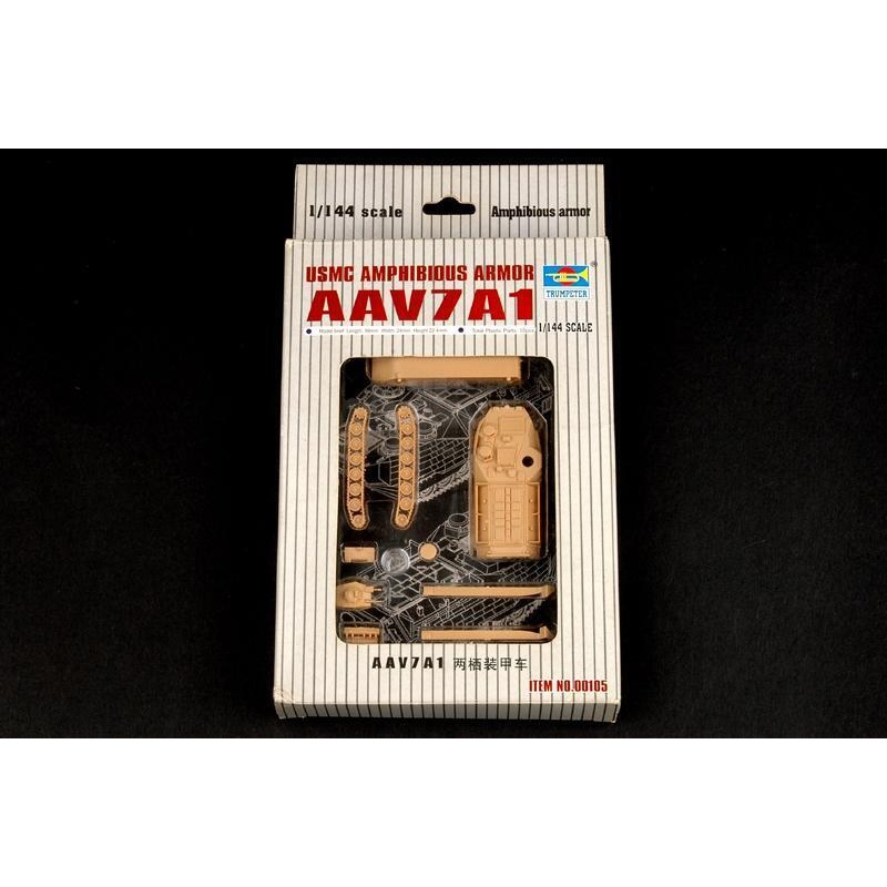 Trumpeter 00105 1/144 AAV7A1 Amphibious armor