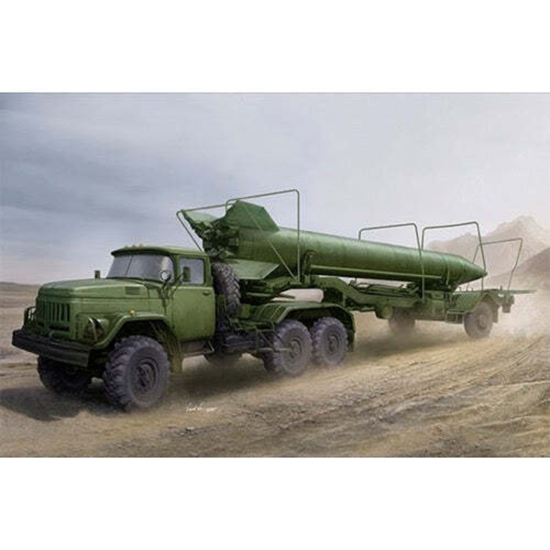 Trumpeter 01081 1/35 Soviet Zil-131V tow 2T3M1 Trailer with 8K14 Missile
