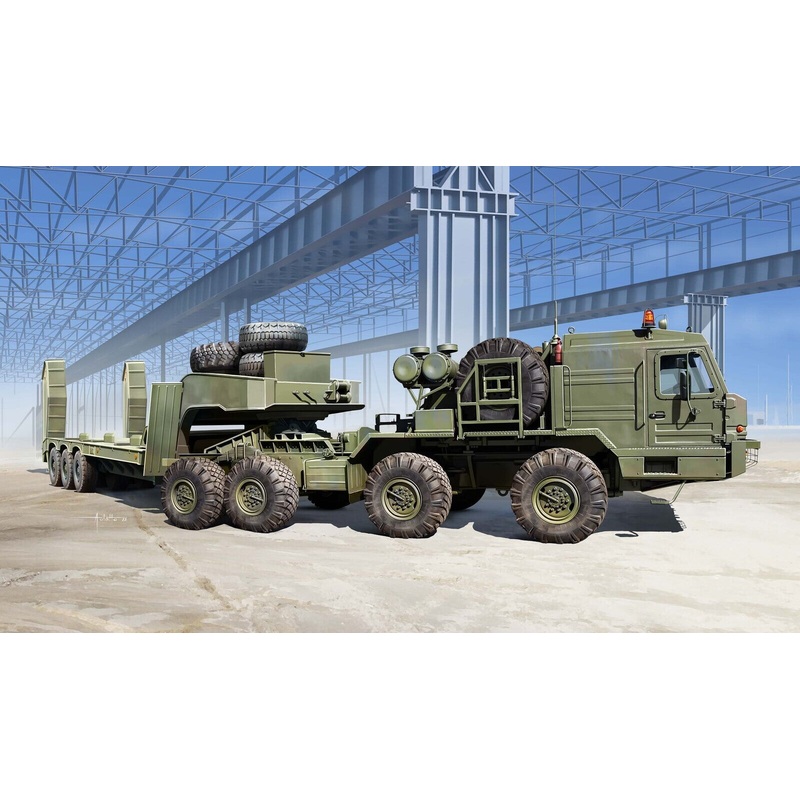 Trumpeter 01086 1/35 BAZ-6403 with ChMZAP-9990-071 trailer