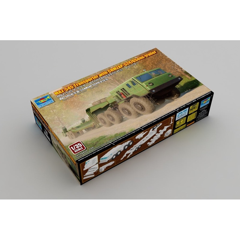 Trumpeter 01089 1/35 MAZ-545 Transporter with CHMZAP-5247G Semi-trailer