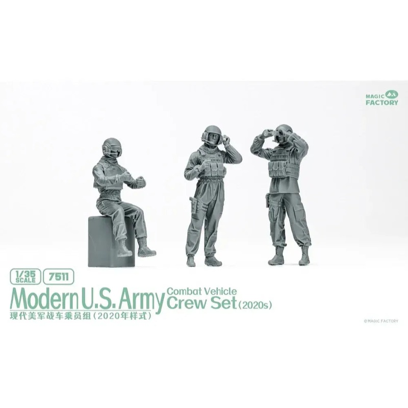 Magic Factory 7511 1/35 Modern U.S. Army Combat Vehicle Crew Set (2020s)