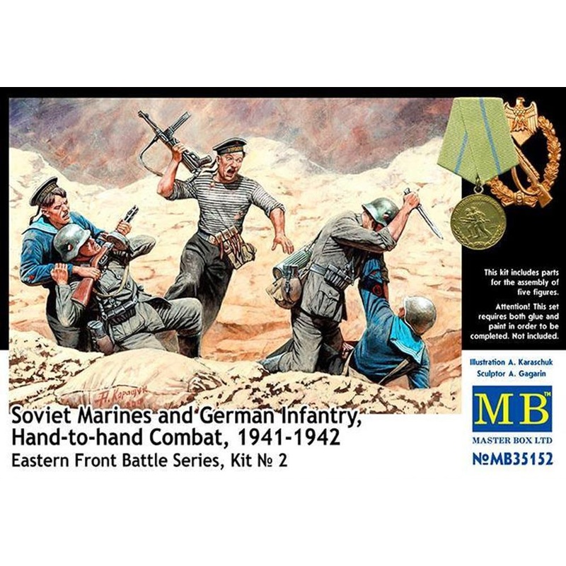 Master Box MB35153 1/35 Soviet Marines Attack 1941-1942. Eastern Front Battle Series Kit No.3