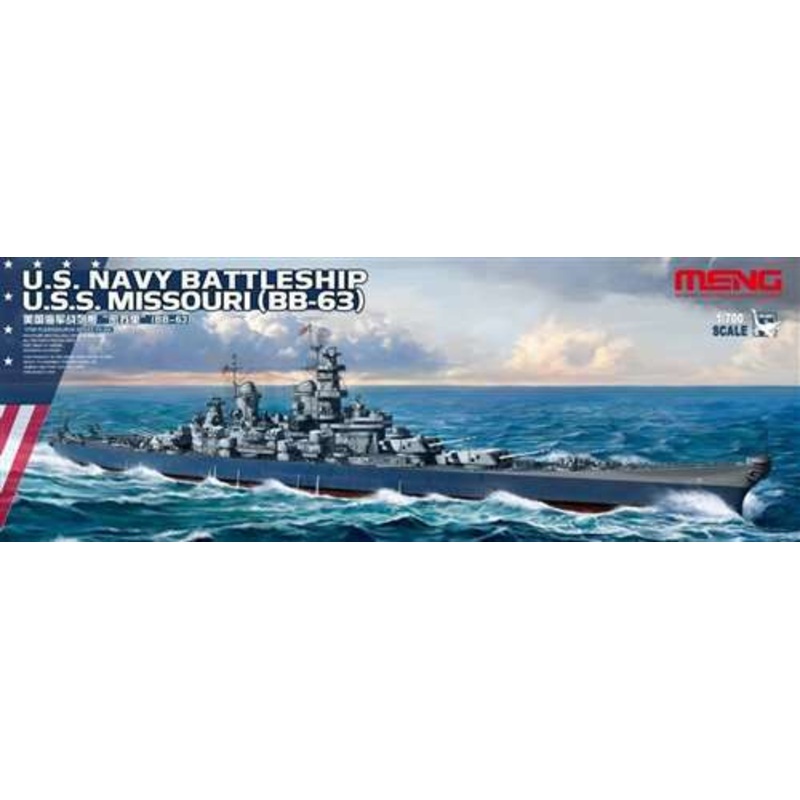 Meng PS-004 1/700 U.S. Navy Battleship U.S.S. Missouri (BB-63)