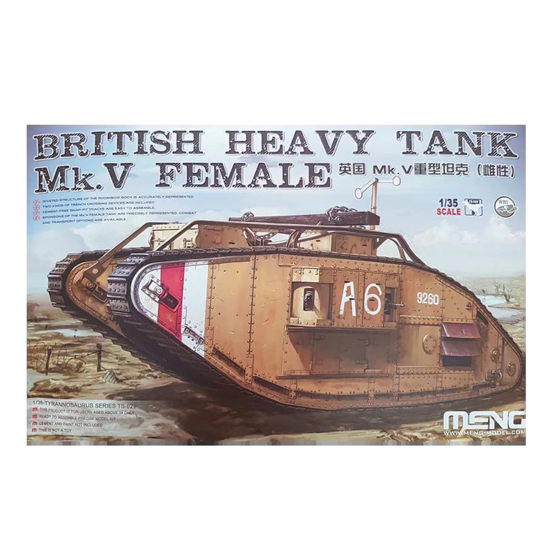 Meng TS-029 1/35 British Heavy Tank Mk.V Female