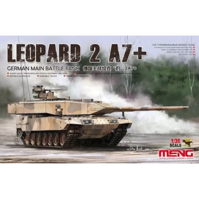 Meng TS-042 1/35 German Main Battle Tank Leopard 2A7+