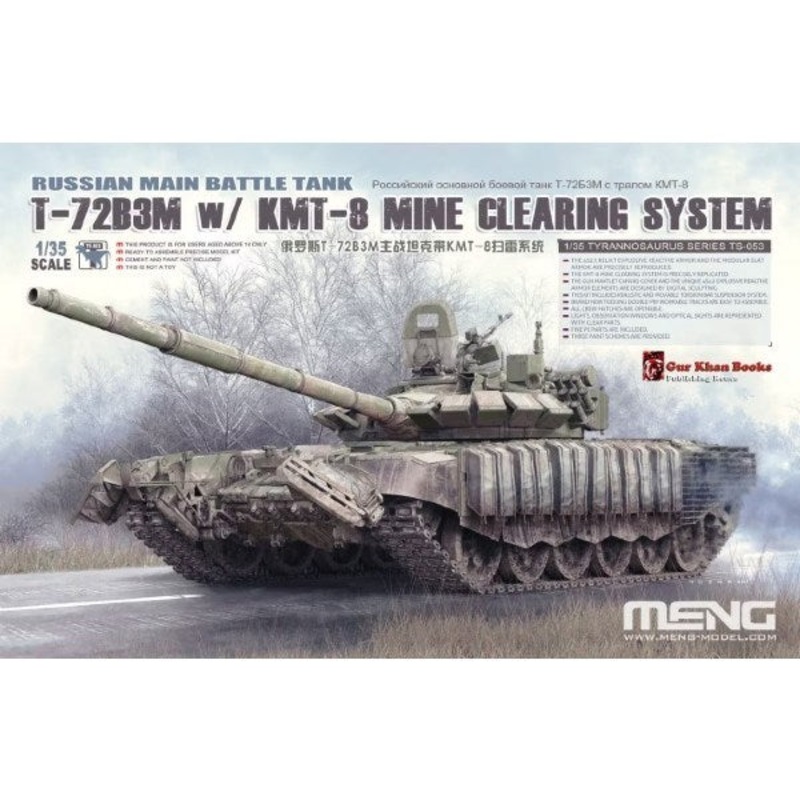 Meng TS-053 1/35 Russian Main Battle Tank T-72B3M w/ KMT-8 Mine Clearing System