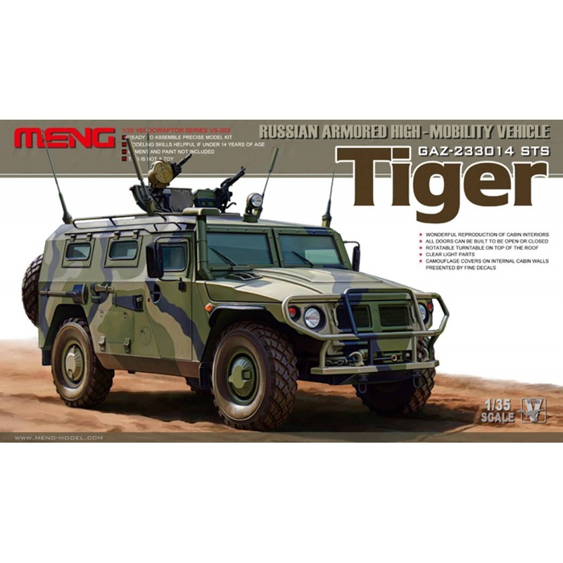 Meng VS-003 1/35 Russian Armored High-Mobility Vehicle Tiger GAZ 233014 STS