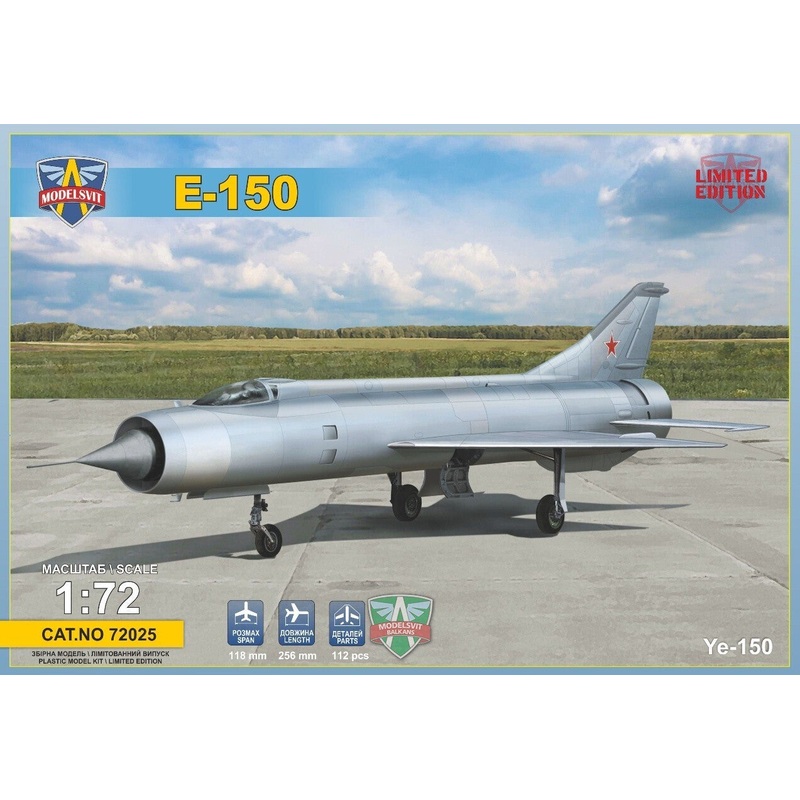 Modelsvit 72025 1/72 Ye-150 Interceptor prototype