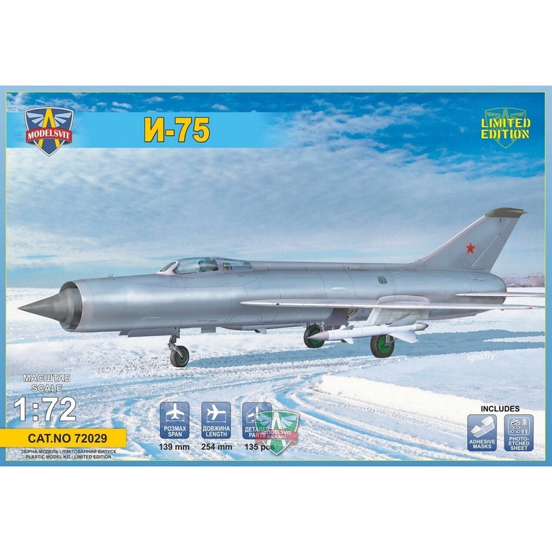 Modelsvit 72029 1/72 I-75 Advanced soviet interceptor prototype