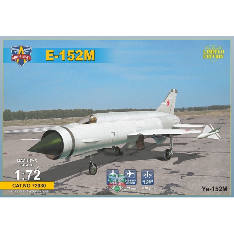 Modelsvit 72030 1/72 Ye-152M Heavy interceptor prototype