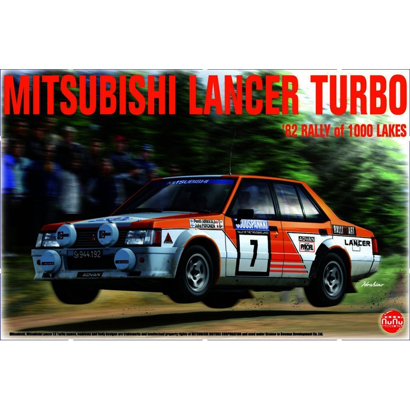 NuNu 24018 1/24 Mitsubishi Lancer turbo 1000 lakes 1982
