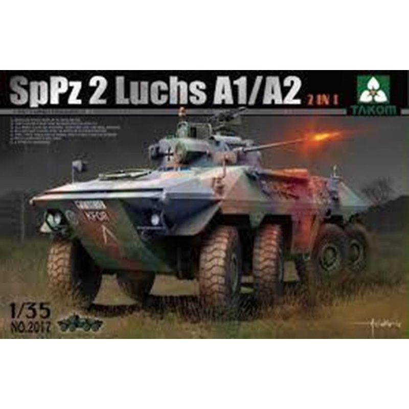 Takom 2017 1/35 Bundeswehr SpPz 2 Luchs A1/A2 2 in 1