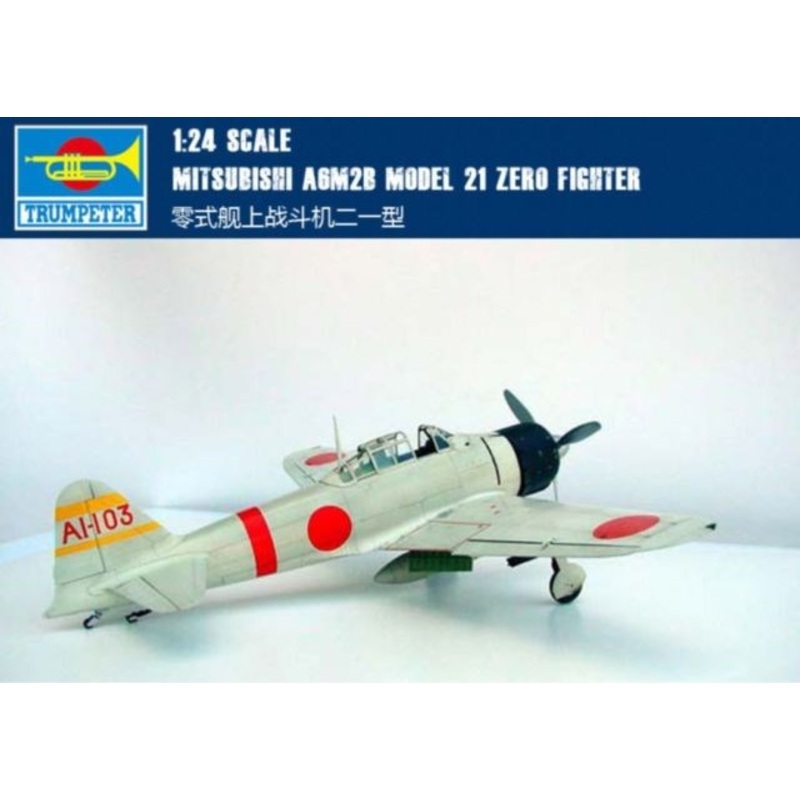 Trumpeter 02405 1/24 Aircraft-A6M2b Model21 zero fighter