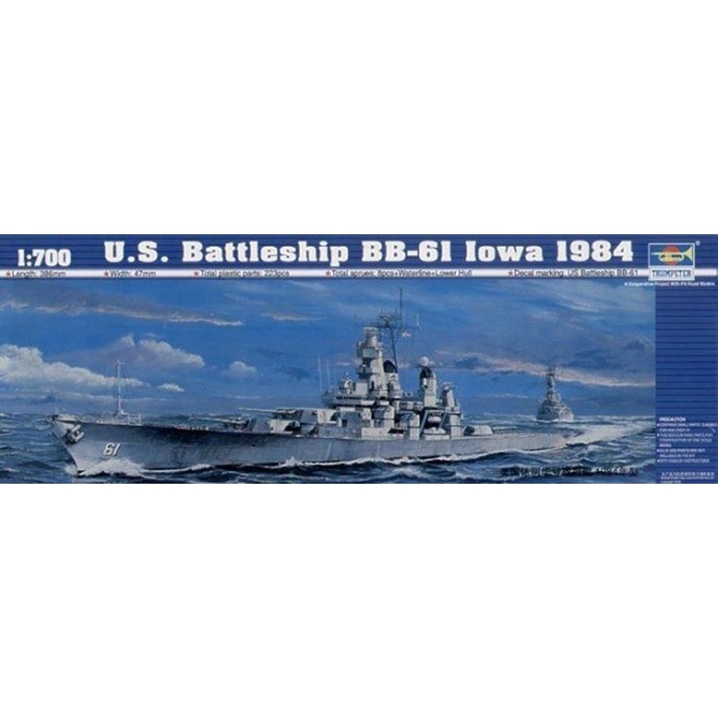 Trumpeter 05701 1/700 U.S. Battleship BB-61 Iowa 1985