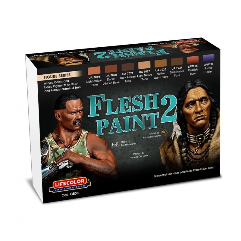 LifeColor CE03 Flesh Set 2 (22ml x 8)