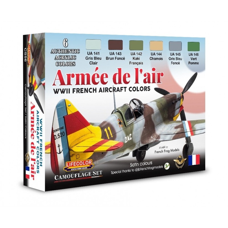 LifeColor CS56 WWII French Aircraft Set