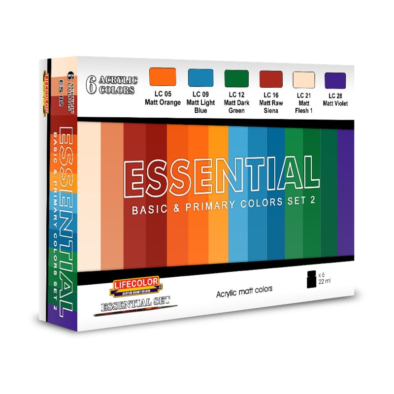 LifeColor ES02 Essential Set #2 Acrylic Paint Set