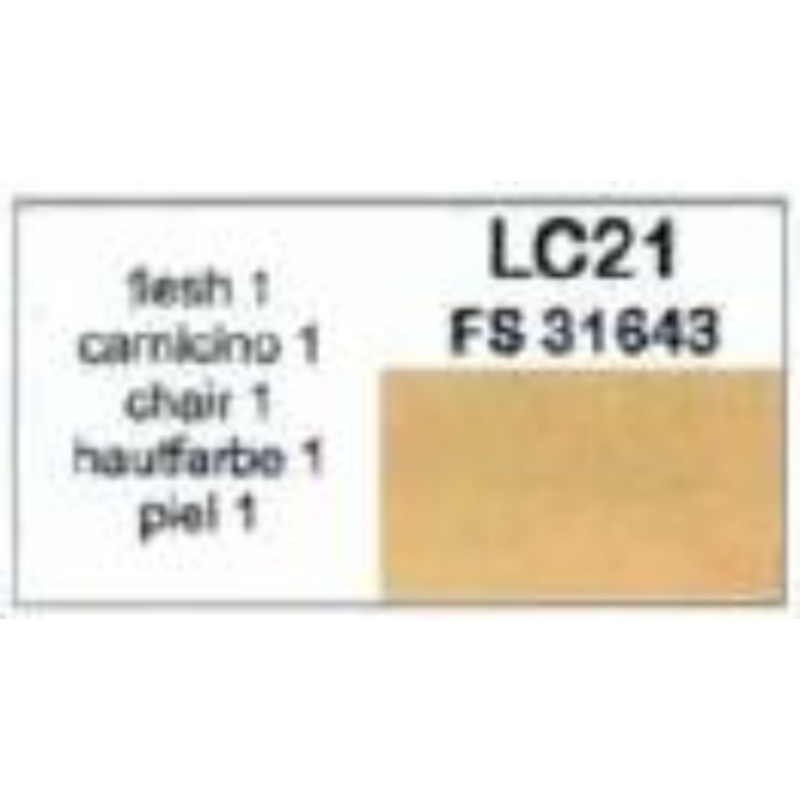 LifeColor LC21 Matt Flesh 1 22ml Acrylic Paint