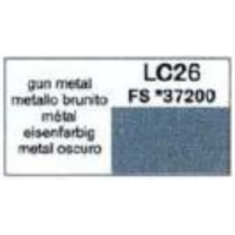LifeColor LC26 Matt Gun Metal 22ml Acrylic Paint
