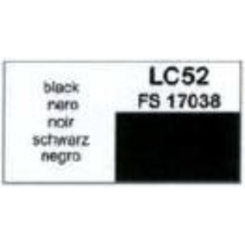 LifeColor LC52 Gloss Black 22ml Acrylic Paint