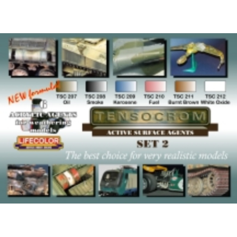 LifeColor TSC02 Weathering #2 Acrylic Paint Set
