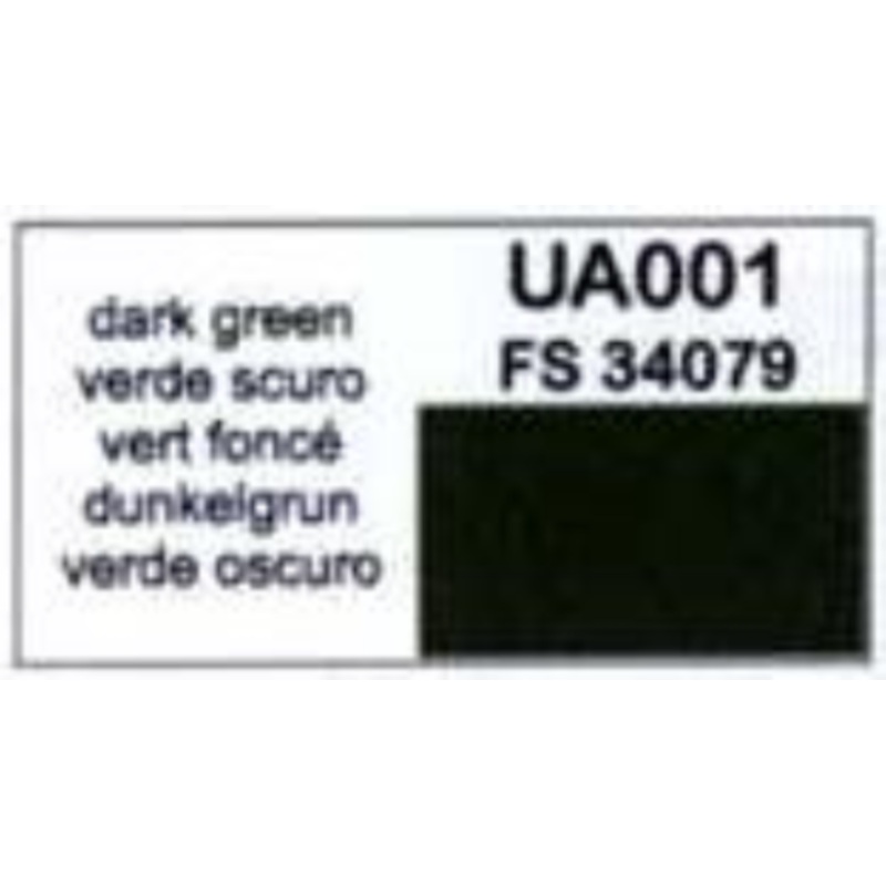 LifeColor UA001 Dark Green 22ml Acrylic Paint