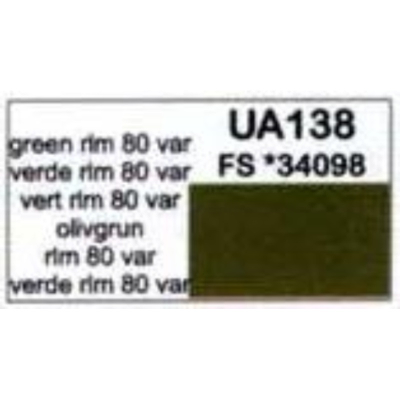 LifeColor UA138 Green RLM 80 VAR 22ml Acrylic Paint
