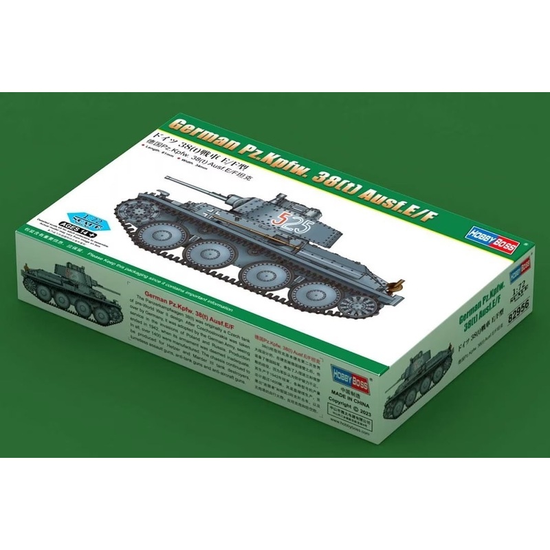 Hobby Boss 82956 1/72 German Pz.Kpfw. 38(t) Ausf.E/F
