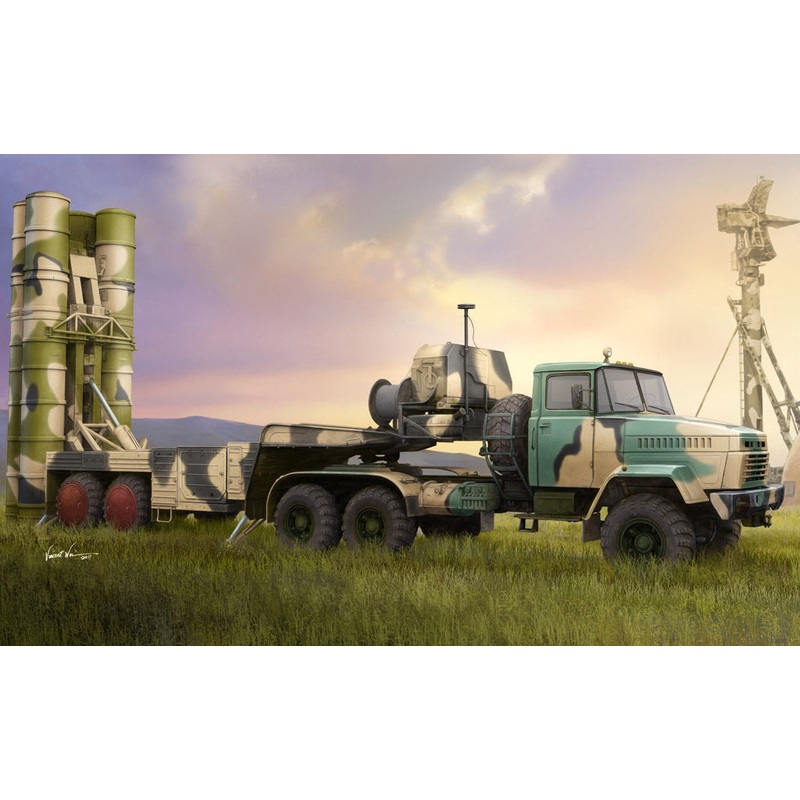 Hobby Boss 85511 1/35 Russian KrAZ-260B Tractor with 5P85TE TEL S-300PMU
