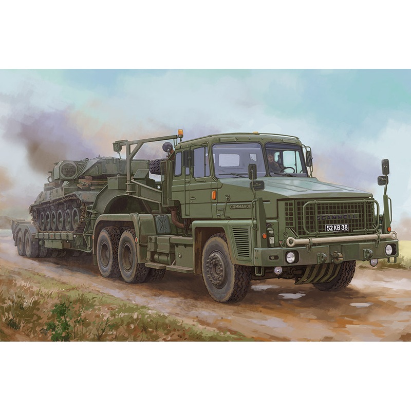 Hobby Boss 85527 1/35 Scammell Commander w/ 62 tonne Crane Fruehauf semi-trailer
