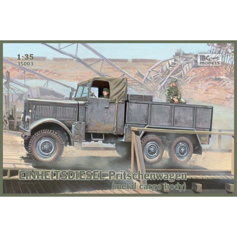 IBG Models 35003 IBG 1/35 EINHEITS DIESEL Pritschenwagen (metal cargo body) Plastic Model Kit [35003]
