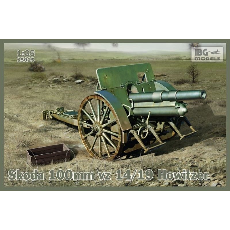 IBG Models 35025 IBG 1/35 Skoda 100mm vz 14/19 Howitzer Plastic Model Kit [35025]