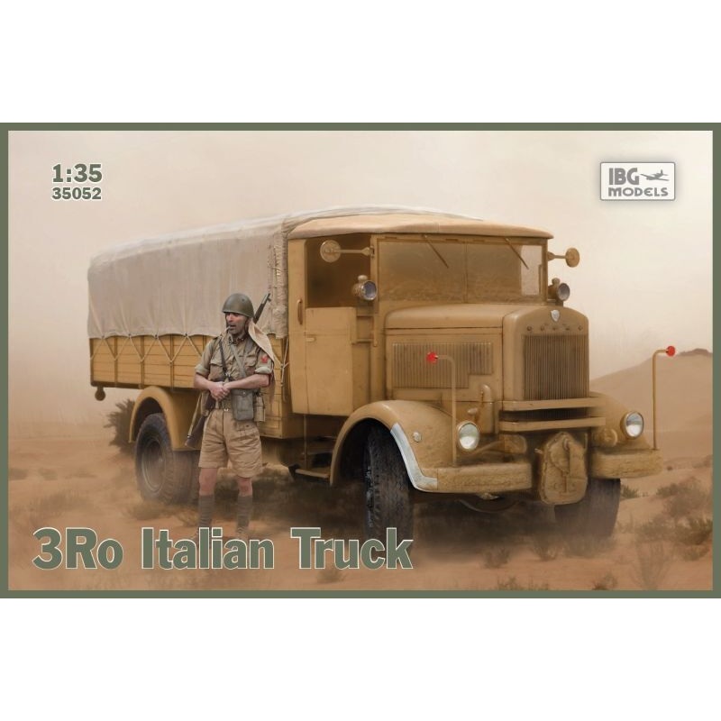 IBG Models 35052 IBG 1/35 3Ro Italian Truck – Cargo Version Plastic Model Kit [35052]