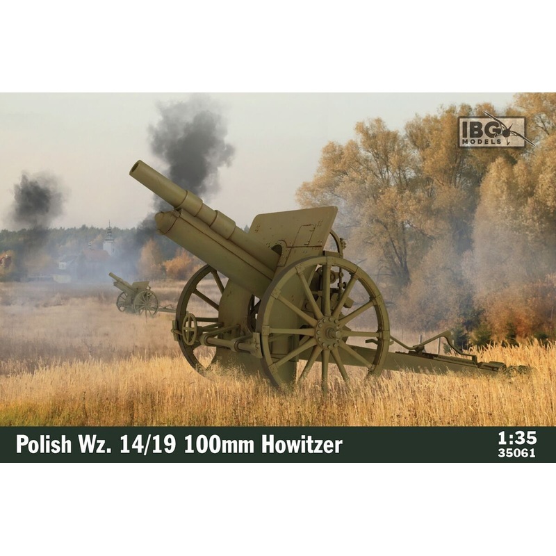 IBG Models 35061 IBG 1/35 Polish 100mm vz 14/19 100mm Howitzer Plastic Model Kit [35061]