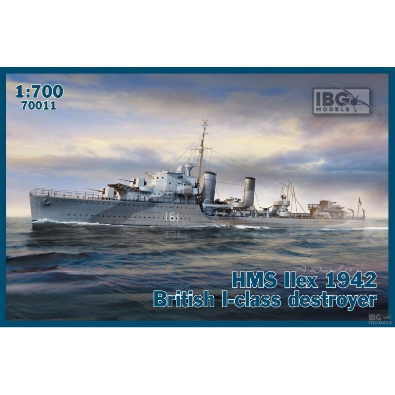 IBG Models 70011 IBG 1/700 HMS Ilex 1942 British I-class destroyer Plastic Model Kit [70011]