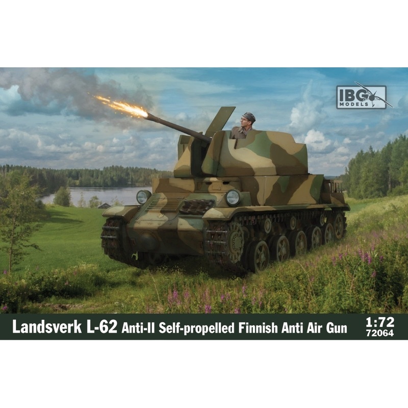 IBG Models 72064 IBG 1/72 Lndsverk L-62 Finnish Anti Air Gun Plastic Model Kit