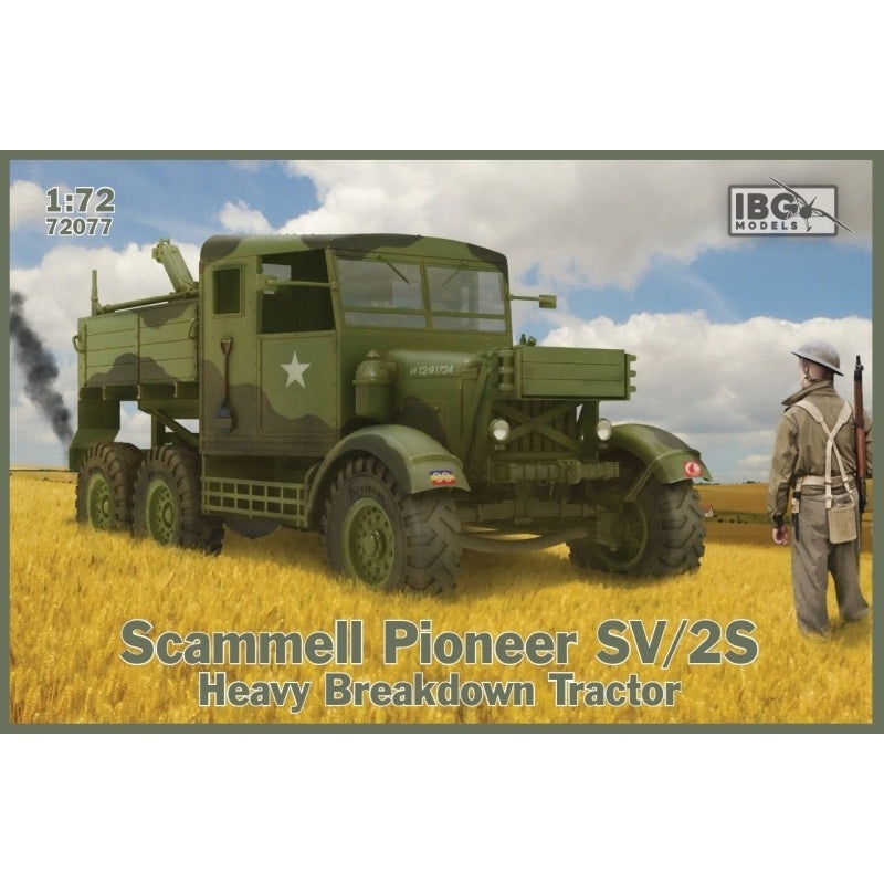 IBG Models 72077 IBG 1/72 Scammell Pioneer SV/2S Heavy Breakdown Tractor Plastic Model Kit [72077]