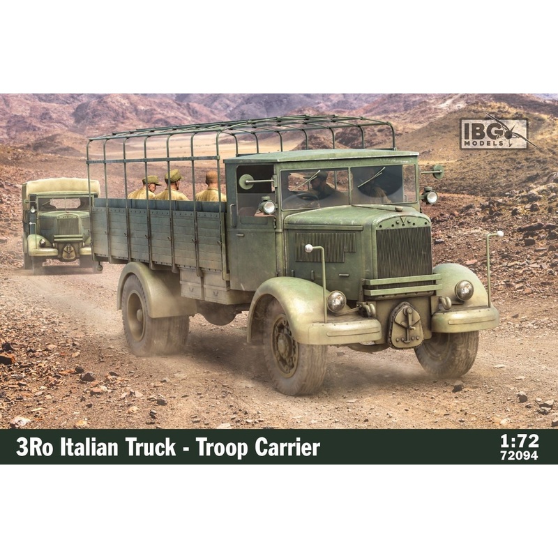 IBG Models 72094 IBG 1/72 3Ro Italian Truck Troop Carrier Plastic Model Kit