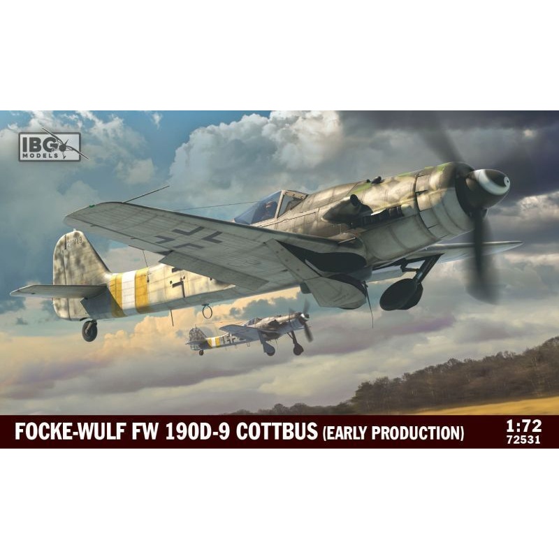 IBG Models 72531 IBG 1/72 Focke Wulf Fw 190D-9 Cottbus (Early Production) Plastic Model Kit [72531]